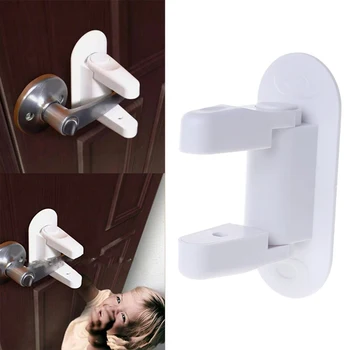 

1Pcs Baby Safety Lock Baby Universal Door Handle Lock Lever Lock Proof Window Anti-opening Protection Toddler Kids Door Stopper