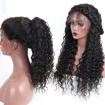 

150% Deep Curly Hair Lace Front Human Hair Wigs For Women Pre-plucked Malaysian Remy Hair 13x6 Lace Frontal Ponytail Wig Vinuss