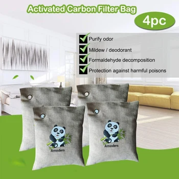 

Hot 200g Bamboo Charcoal Bag Smelly Removing Activated Carbon Closets Shoe Deodorant Deodorize