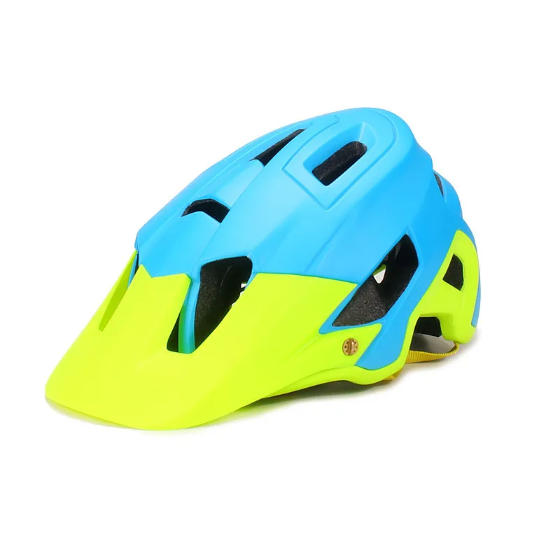 blue green Велосипедный шлем для женщин и мужчин MTB велосипедные гонки на дорогах для верховой езды Безопасность спорта на открытом воздухе легкий большой vr-шлем 55-61 см - Цвет: blue green