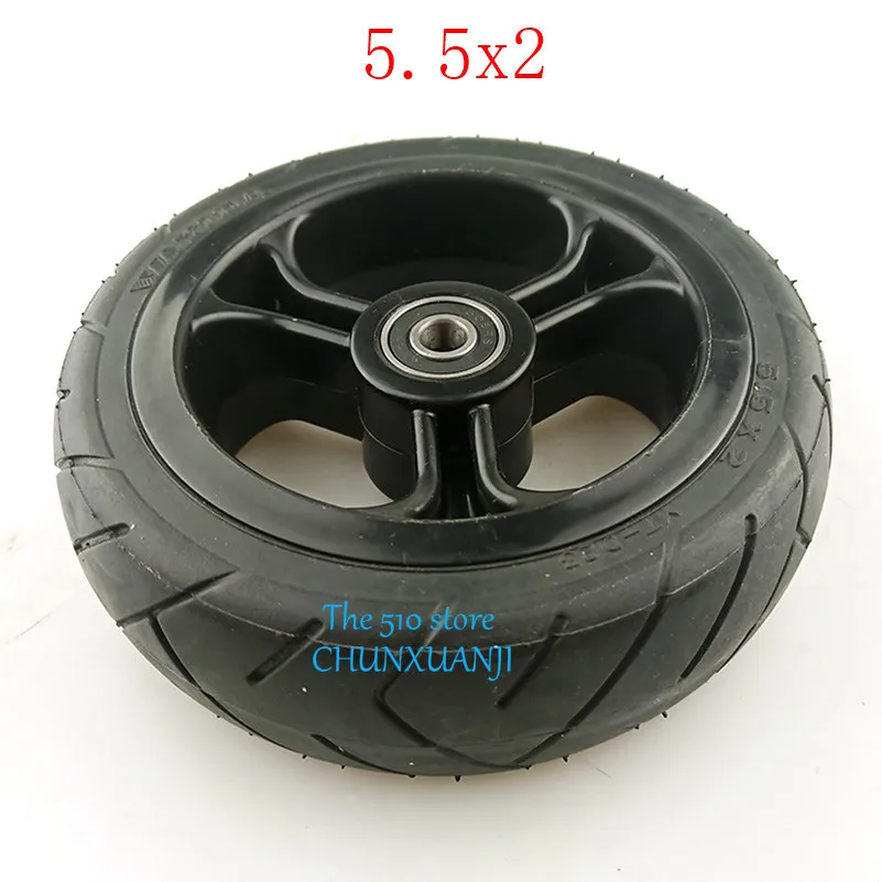 Хорошее качество 5.5X2wheel твердые шины для Jackhot углеродного волокна скутер Fastwheel F0 Электрический Скут шины Долли Gocart