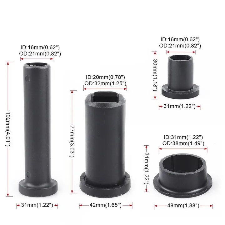 Rear Suspension Bushing Kit Fit for Polaris Sportsman 500 Ho 4x4 EFI 2003 2004 2005 2006 2007 Camber Kit control arm bushings kit control arm rear camber kit Auto Accessories