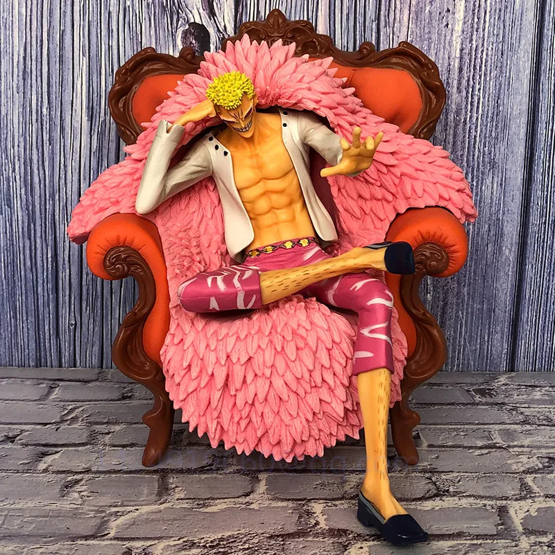 22CM Anime ONE PIECE Celestial Dragons Donquixote Doflamingo sofá