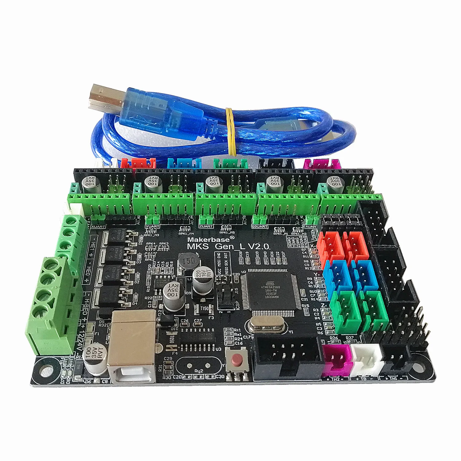 3d принтер контроллер карты MKS GEN L V2.0+ Ramps lcd 12864 Дисплей lcd 12864+ RepRap Шаговые драйверы DIY 3D принтер вещи