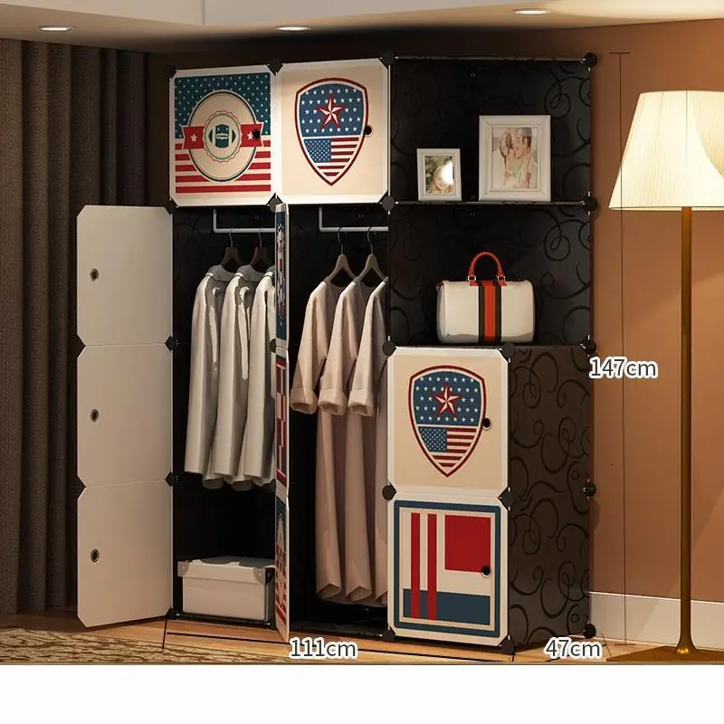 Armario Ropa Ropero Moveis Para Casa Meuble Rangement Guarda Roupa мебель для спальни шкаф Mueble De Dormitorio гардероб - Цвет: Version D