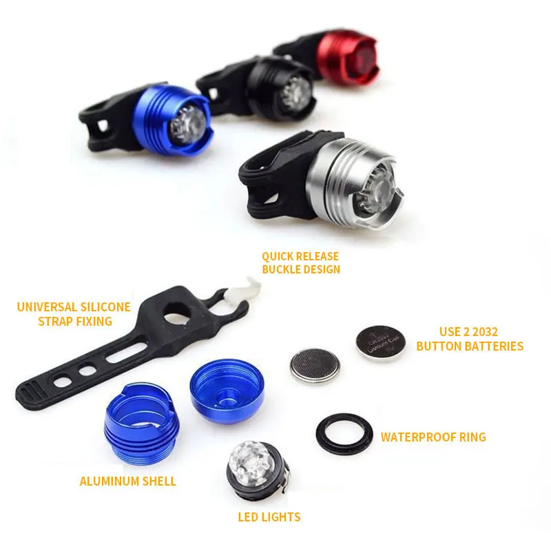 PHMAX Bicycle Light Safety Warning MTB Bike Light Rear LED Taillight Aluminum Alloy Cycling Flashlight With Battery Headlight PHMAX Bicycle Light Safety Warning MTB Bike Light Rear LED Taillight Aluminum Alloy Cycling Flashlight With Battery Headlight