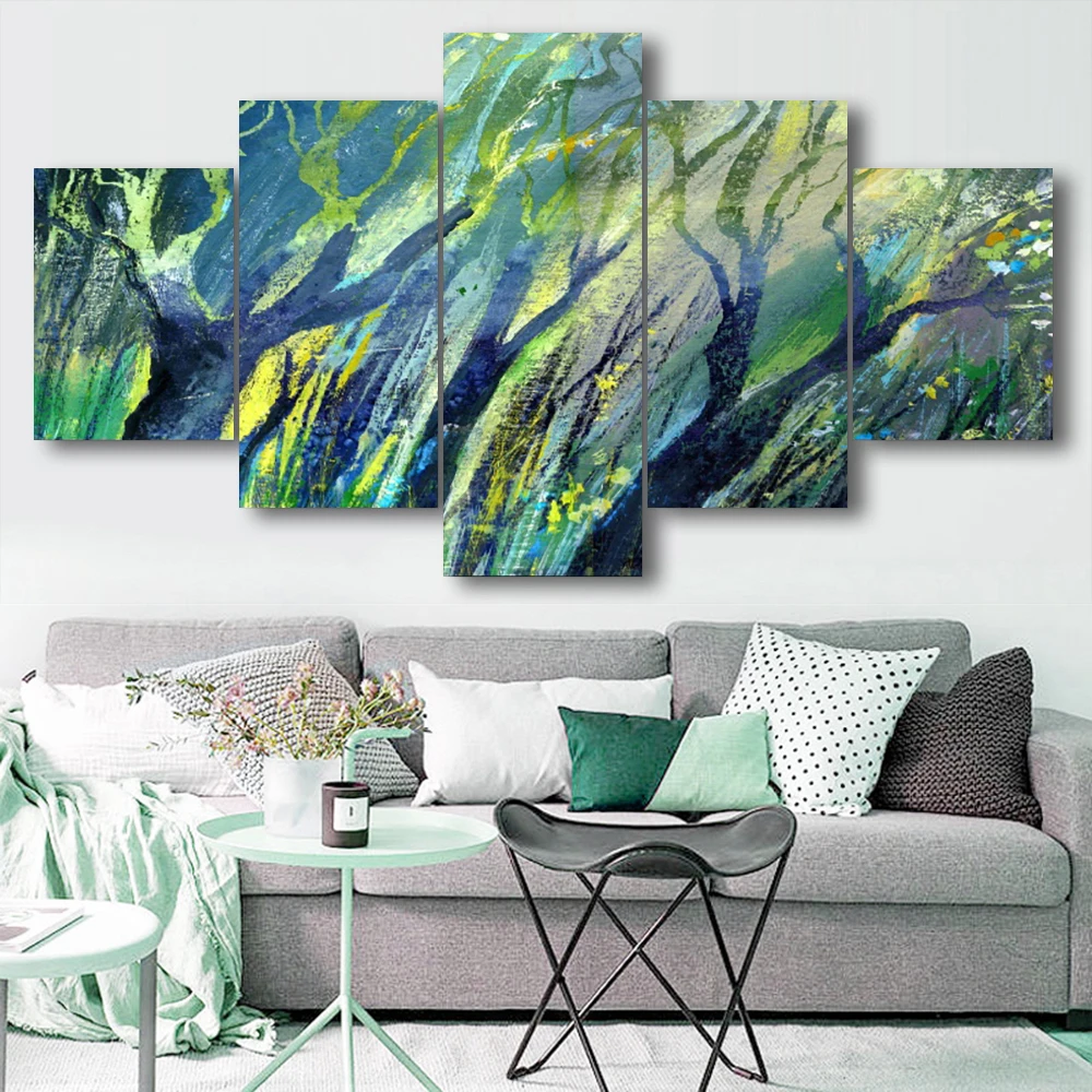cheap Autumn Abstract Trees Landscape Canvas Painting Calligraphy Poster Bed Living Room House Wall Decor Art Home Decoration Picture