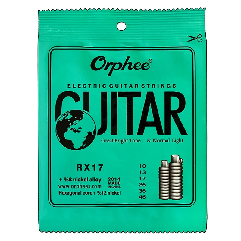 Orphee 20 набор гитарных струн RX15/RX17 нить из никелевого сплава супер светильник Струны для электрогитары