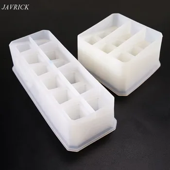 

Crystal Epoxy Mould DIY Manual Storage Box Highlight 9/12 Square Storage Boxes Silicone Mold