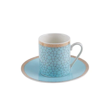 

Colorful Blue Mugs Coffee Set Set in Espresso Coffeeware Arabic Coffee Cup Set Tea Cup 4 Cups