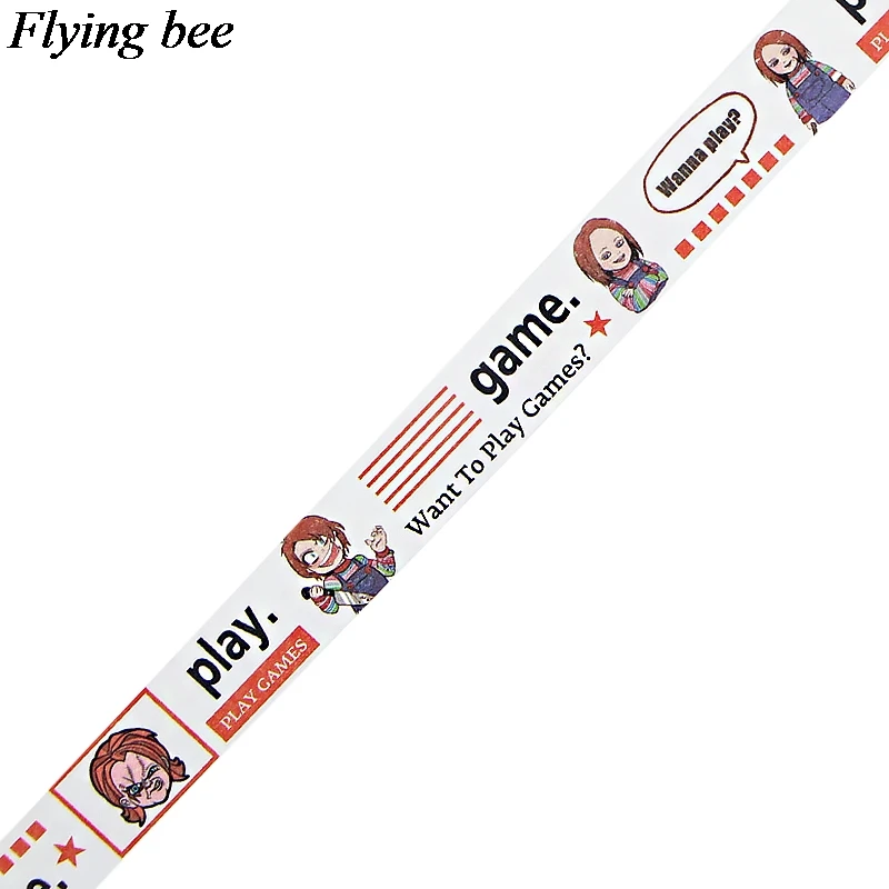 Flyingbee 15 мм X 5 м Childs Play васи лента бумага DIY декоративная клейкая лента канцелярские товары ужас крутой маскировки Ленточные принадлежности X0742