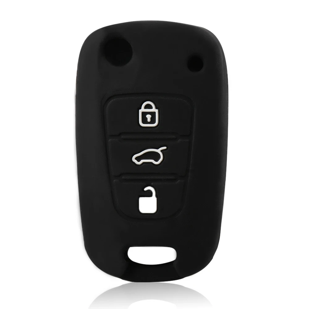 MAHAQI 3 кнопки силиконовый Автомобильный ключ крышка подходит для hyundai i20 i30 i35 iX20 iX35 ix30 Solaris Verna складной ключ силиконовый корпус горячая распродажа