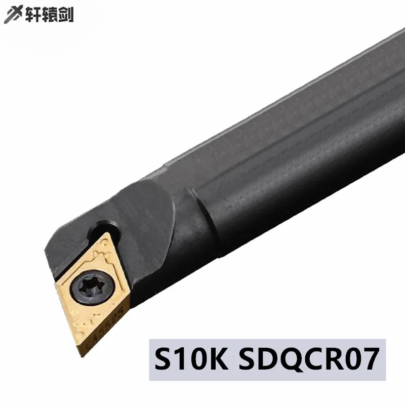 

1PC 10mm S10K SDQCR07 SDQCL07 Lathe Boring Bar Uses DCMT07 Carbide Insert Turning Tool Holder