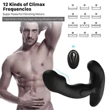 Carregamento usb anel de vibração sexo masculino brinquedo aquecimento prostata massageador para o homem 10 velocidades controle remoto sem fio cortiça anal butt plug