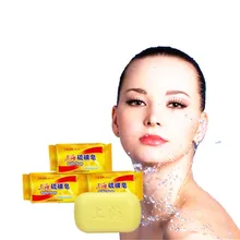 Китайская медицина дезинфекция серы мыло. Индивидуальное очищающее средство для ванны. Защита от запаха пота. Антисептическое и противовоспалительное средство благодаря мыло