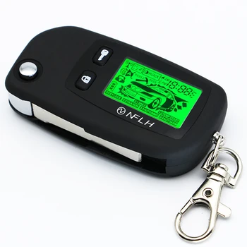 

Two Way Car Alarm System For Russian Tomahawk D 700 TW7000 Keychain Uncut Blade Fob Keychain Auto Alarm D 900 Security Alert