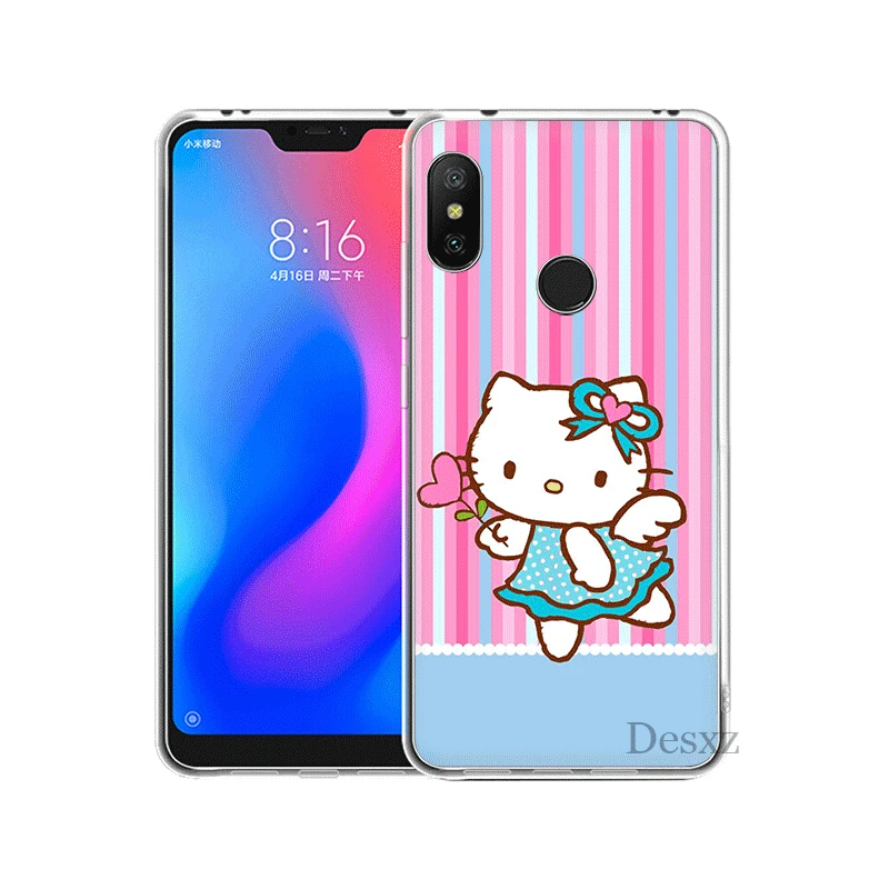 Мобильный чехол для телефона для Xiaomi Redmi Note 4 4X3, 5, 6, 7 Pro 5A твердый переплет озорной рисунок «Hello Kitty» - Цвет: H2