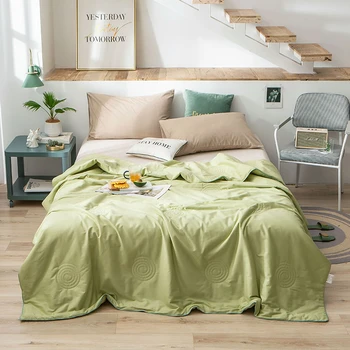 

Thin Breathable Summer Bed Quilt Portable Travel Hotel Camping Cover Blanket Adult Children Summer Spring Nap Quilt