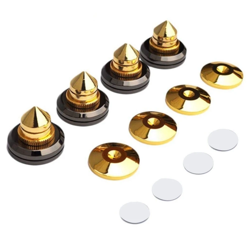 

8 Pair Mini Portable Audio Speaker Spikes Speakers Repair Parts Diy Speaker Stand Shock Pin Nails and Pads Accessories 3Meter No