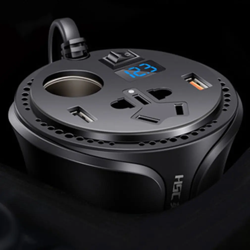 Многофункциональное Универсальное автомобильное зарядное устройство с 2 usb-разъемами для прикуривателя, зарядное устройство для смартфонов