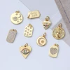 Heart Eye Star Charms for Jewelry Making Supplies Gold Angel Charm Pendant Design Diy Charms for Earrings Necklace Zircon ► Photo 3/6