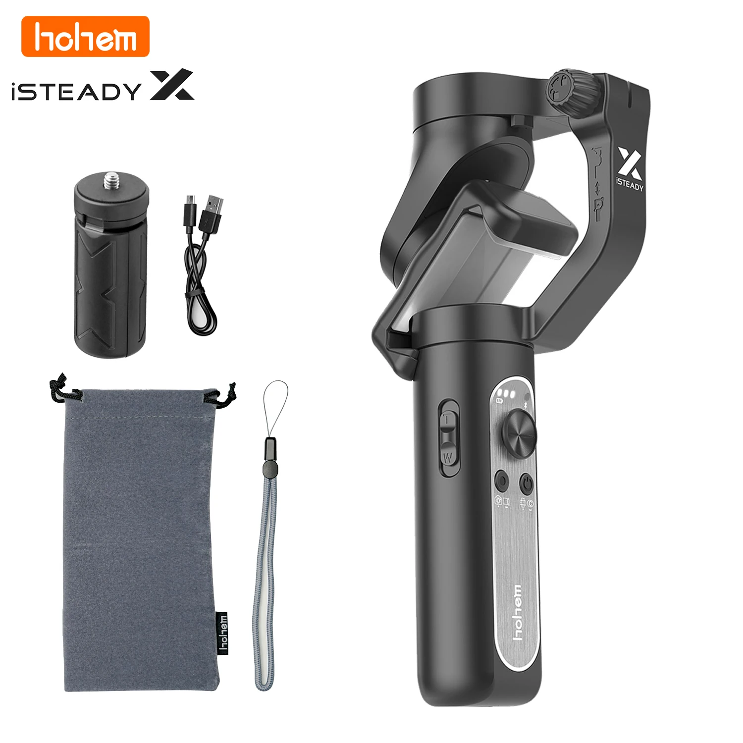 Hohem Isteady V2 Isteady X2 3-axis Gimbal Stabilizer Ai Visual Tracking Led  Video Light With App Remote Control For Smartphone - Handheld Gimbals -  AliExpress