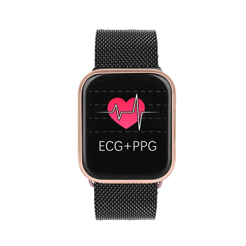 E06 Bluetooth ЭКГ PPG Смарт-часы IP68 водонепроницаемый монитор сердечного ритма кровяного давления Смарт-часы мониторинг сна PK W58 W34
