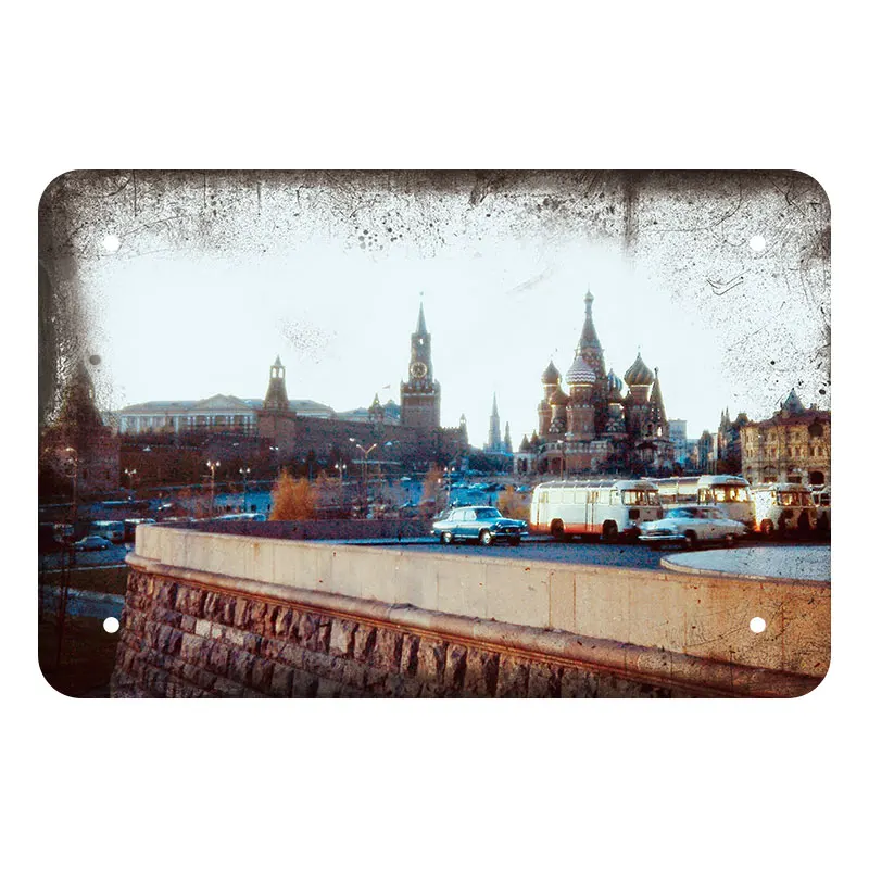 Винтажная металлическая табличка, пластинка в стиле ретро, здание дома, фото, настенные постеры "Знаки", украшение для баров, пабов, клубов, кафе