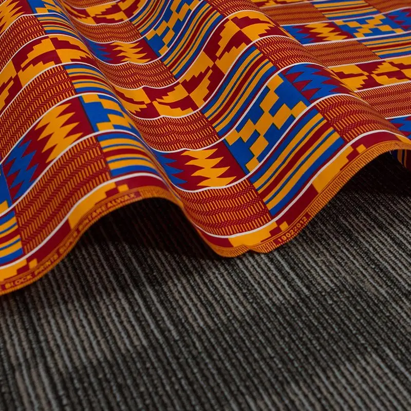 Африка Анкара принты kente Ткань Гарантированная настоящий голландский воск хлопок высокое качество Африка швейная ткань для вечернего платья 6 ярдов