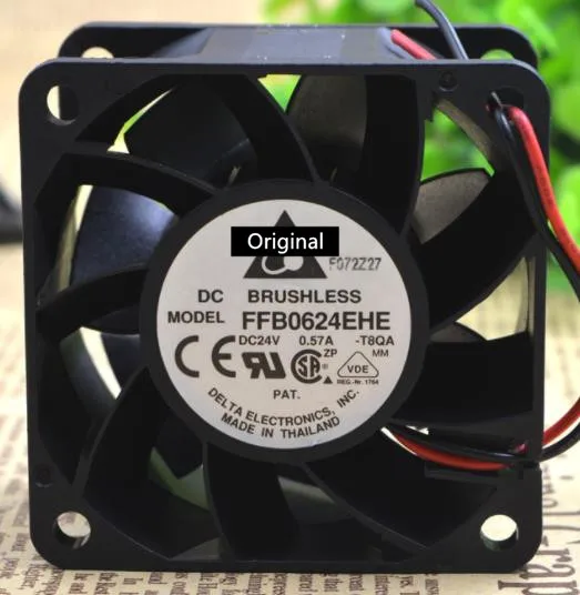 Оригинальный 100% рабочая fordelta FFB0624EHE 6038 60 мм 6 см DC 24V 0.57A Инверторные вентиляторы