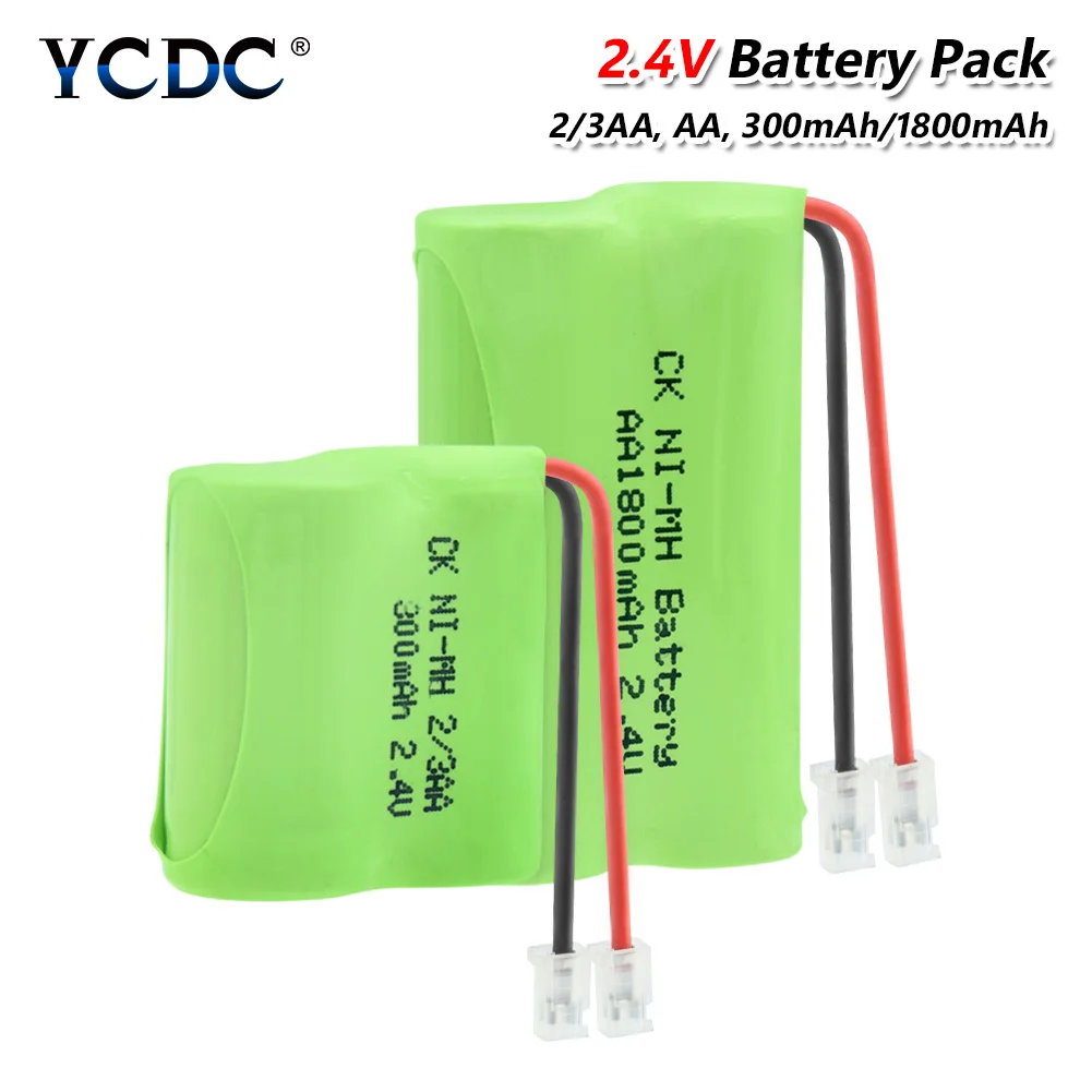 1 шт Новинка Металл гидридных или никель 2/3AA 2 4 V 300/1800 мАч металл 2/3 AAA