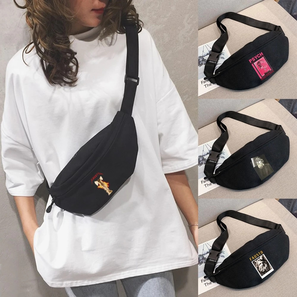 Riñoneras con de para hombre, Mini bolsos cruzados con estampado de escultura, con cinturón hombro pecho bolso a la moda, mochila juvenil, 2023|Riñoneras| - AliExpress