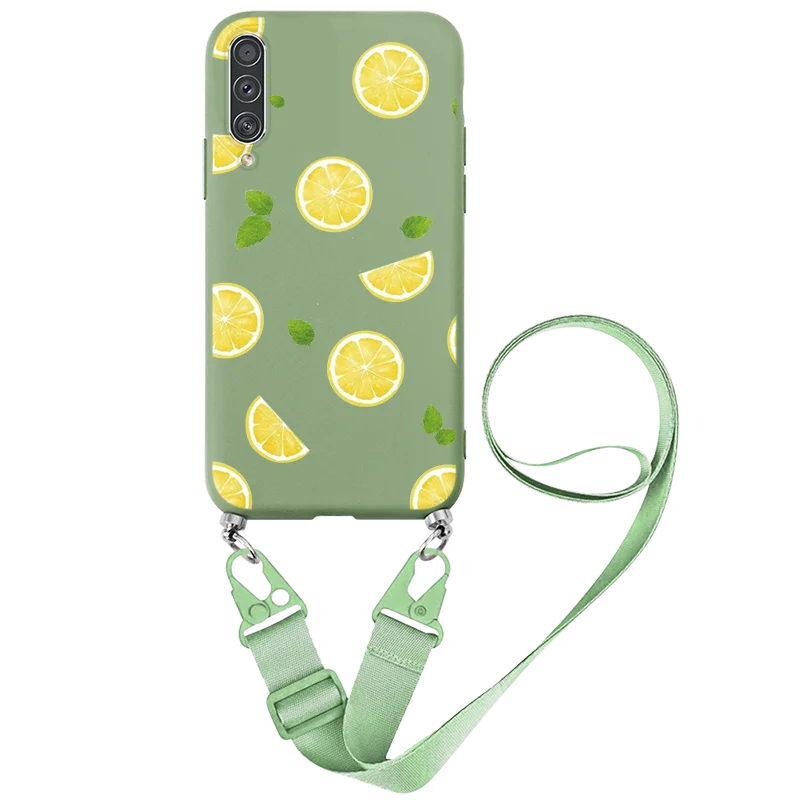 silicone cover with s pen Luxury Cord Rope Chain Lanyard Cases For Samsung Galaxy A50 A50s A30s For Samsung A50 A30s A 50 A 30 S Necklace Strap Fundas TPU kawaii samsung cases