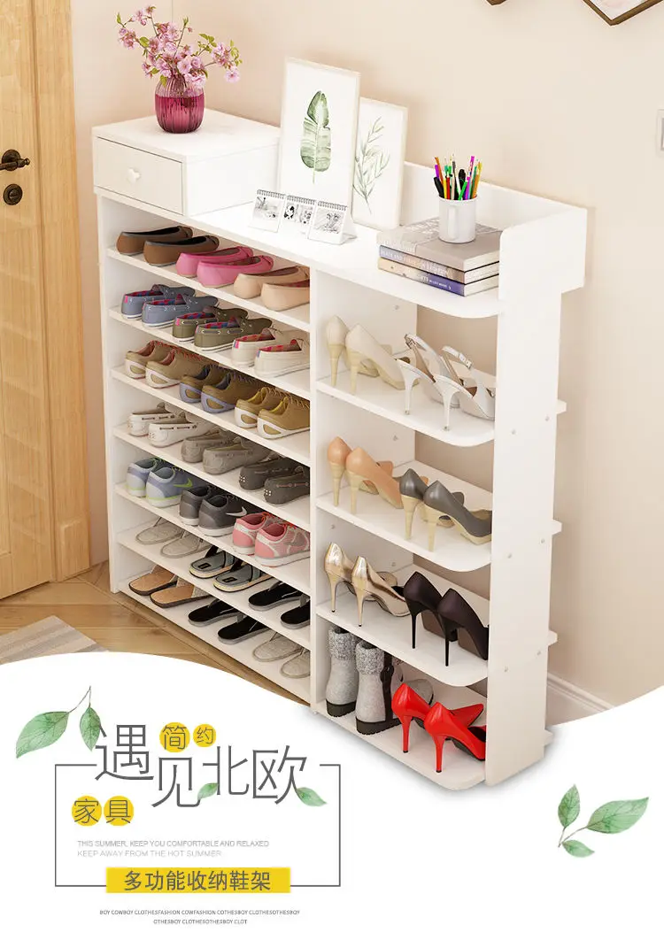 wooden shoe racks for closets on Shoe Rack Wood Easy Assembly Shoe Cabinet Hallway Door Shoes Boots Storage Closet Home Furniture Shoerack Space Saving Shoe Rack