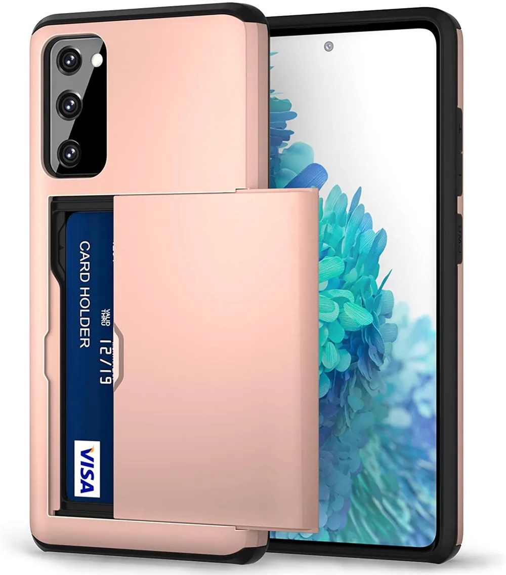 Custodia S20 Per Samsung Galaxy S20Ultra S20Plus Porta Scorrevole Tasca Nascosta Slot Per Schede Custodia Antigraffio Galaxy S20 + S20 Plus Coque