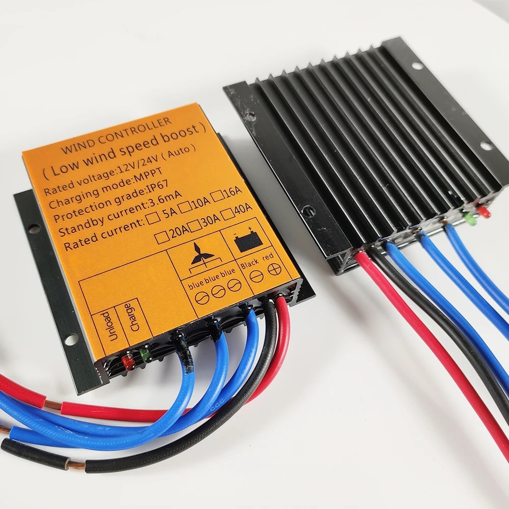 

MPPT Windmill Controller 100-1000W 12v/24v AUTO Match 48V 10A 16A 20A 30A Low Voltage Boost Water Proof Wind Charger
