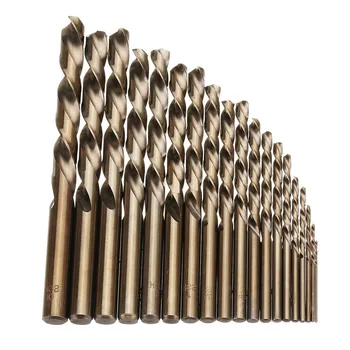 

19pcs 1-10mm HSS M35 Cobalt Twist Drill Bit Set for Metal Wood Drilling