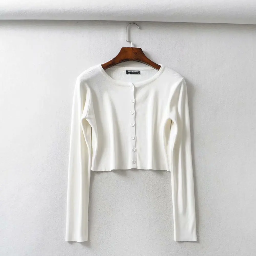 button up white cardigan