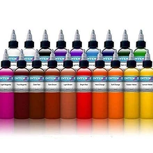 14 шт чернила для татуажа черный пигмент для перманентного макияжа микропигментные пигменты для краски тела цвет татуировки(30 мл