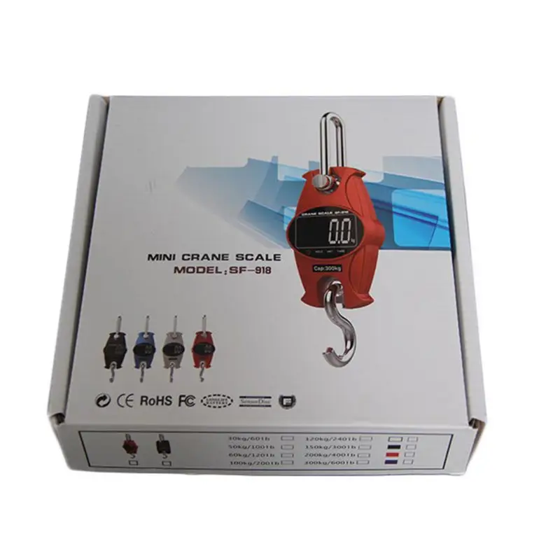 Цифровые весы 300 кг/600 фунтов SF-918 Почтовые весы промышленные сверхмощные крановые весы оранжевые для дома фермы охоты
