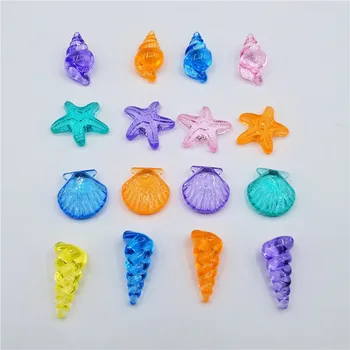 

Glass Crystal Marine Starfish Shell Conch Wedding Home Decor Gift Art Centerpiece Craft Clear Party Gems Filler Toys Confetti