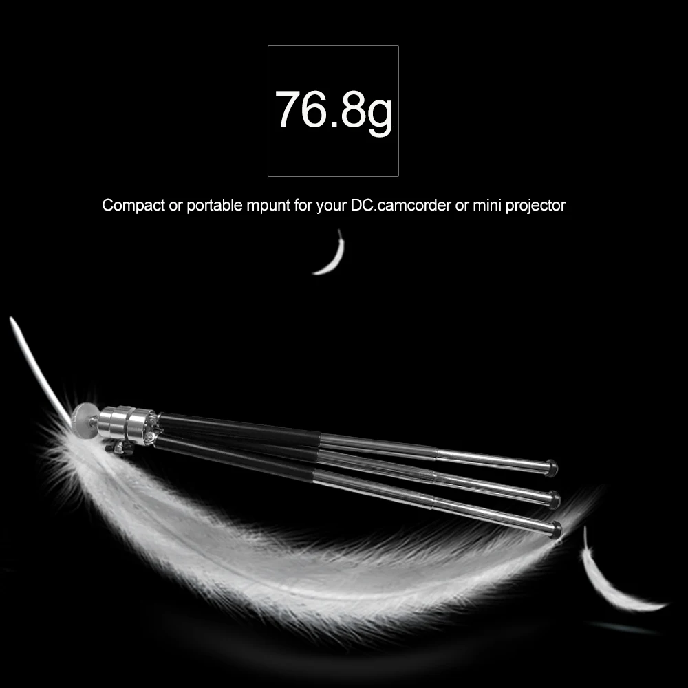 Projector Tripod Stand Mini Flexible Aluminum Alloy 76.8g