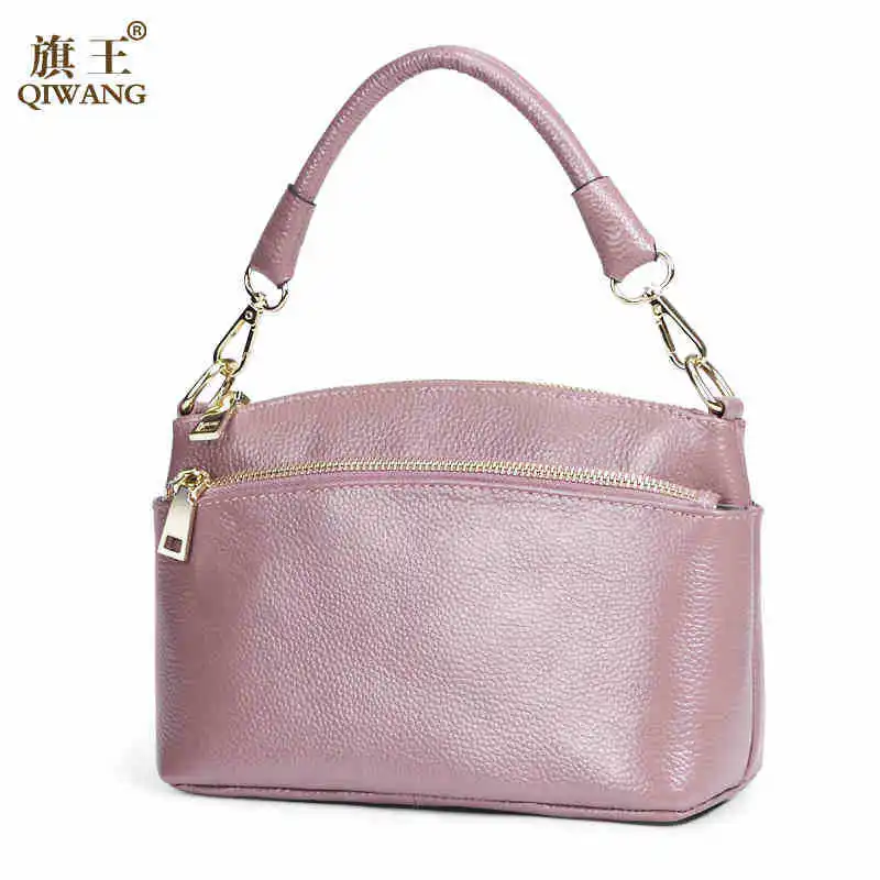 

Wang Bag Women's 2019 New Style Hand Messenger Bag Women's Bag Simple Glorious WOMEN'S Leather Bags