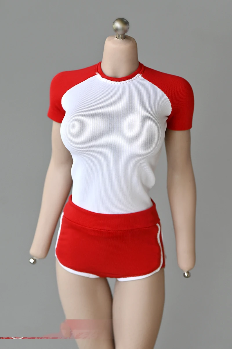 1/6 Scale Girl Students Sports Shorts and T shirt Model for 12'ɿigure Body DIY Accessories | Игрушки и хобби
