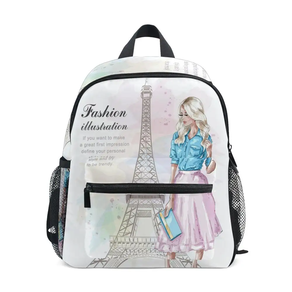 

ALAZA 2019 Backpack schoolbag Eiffel tower Printing Women's Small for fashion Girls Ladie Mini Backpacks Cute Lightweight Bags