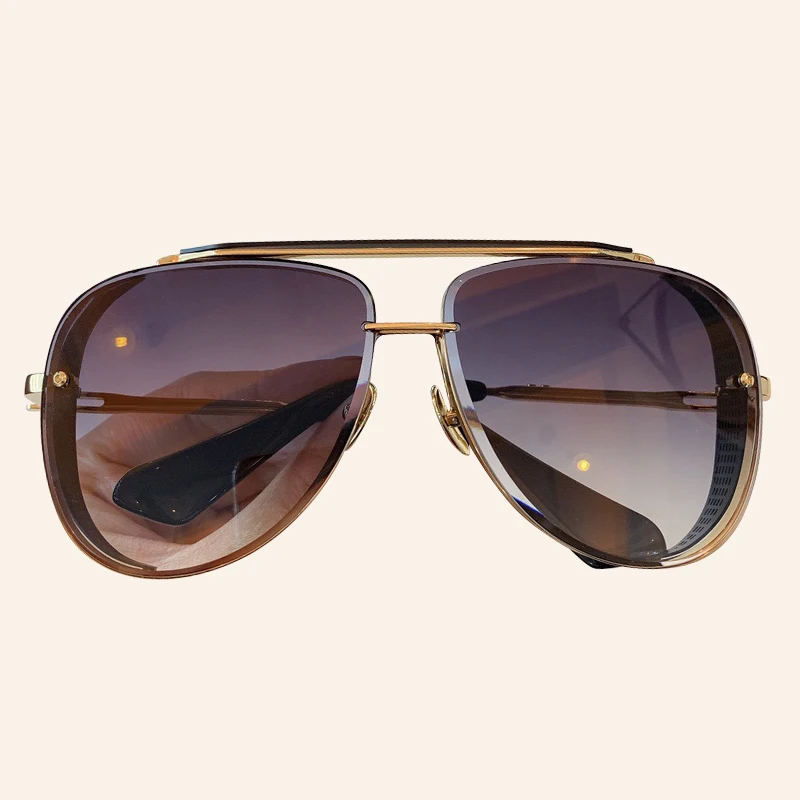 No.1 Sunglasses Высокое качество негабаритных солнцезащитных очков es для мужчин с брендом пилот солнцезащитных очков мужские gafas de sol hombre - Цвет линз: No.1 Sunglasses