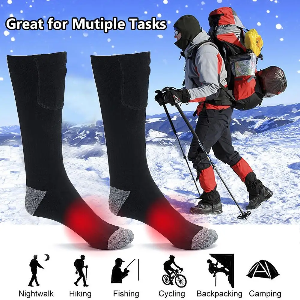 Новые моющиеся электрические носки с дистанционным управлением, горячая Распродажа 2200, термостат с зарядкой, нагревательные носки с литиевой батареей