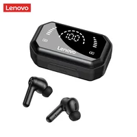 Lenovo-auriculares inalámbricos LP3 Pro con Bluetooth, dispositivos de audio con TWS, Control táctil, pantalla LED, caja de carga de batería grande