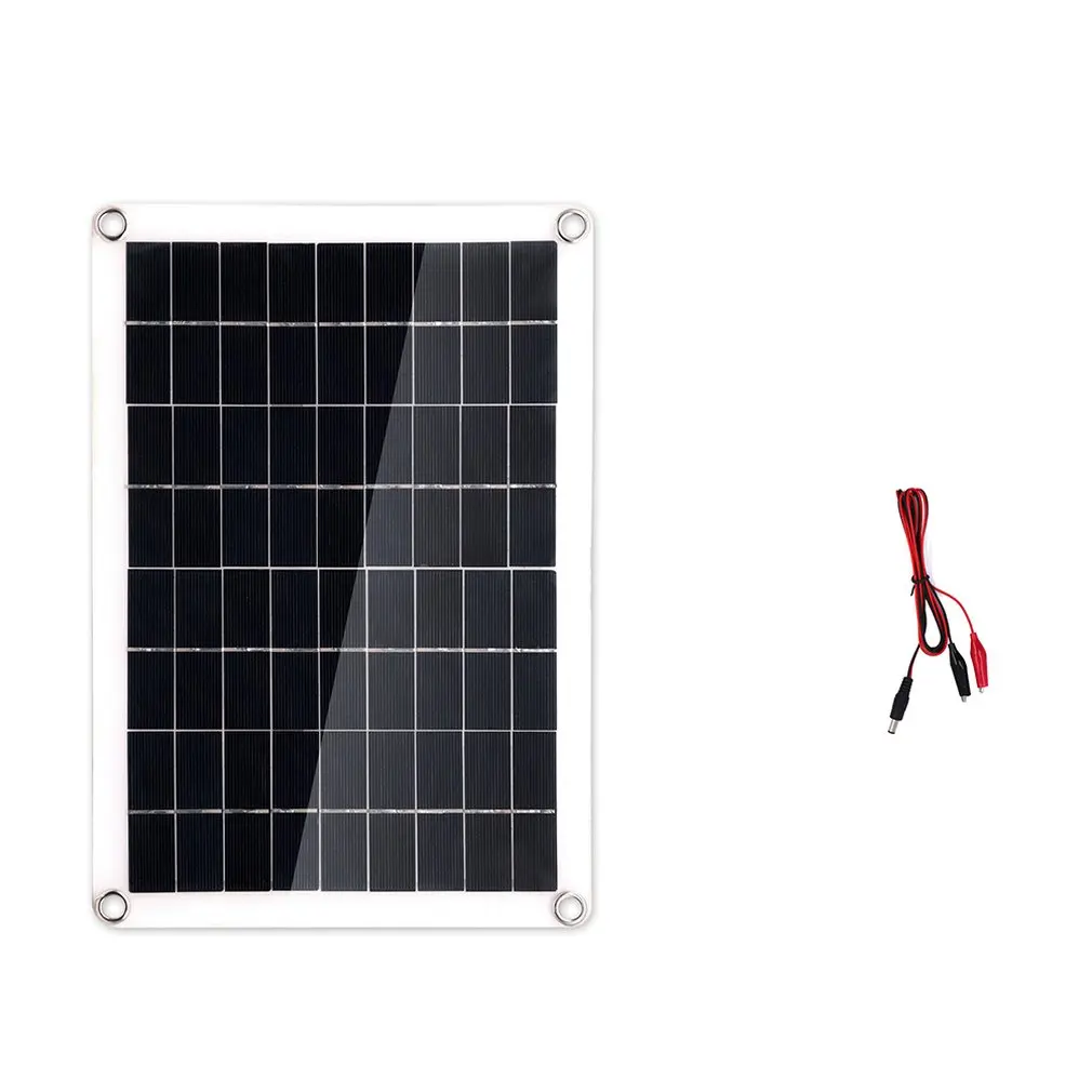 Солнечная панель 12V15W поликремниевый ремень зажим для наружного кемпинга аварийный светильник водонепроницаемый автомобиль яхта