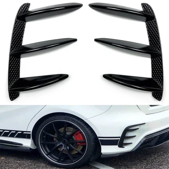 

2 Pacs Car Black Rear Bumper Spoiler Flank Tail Wind Knife for Mercedes Benz a Class W176 A200 A260 car accessiores